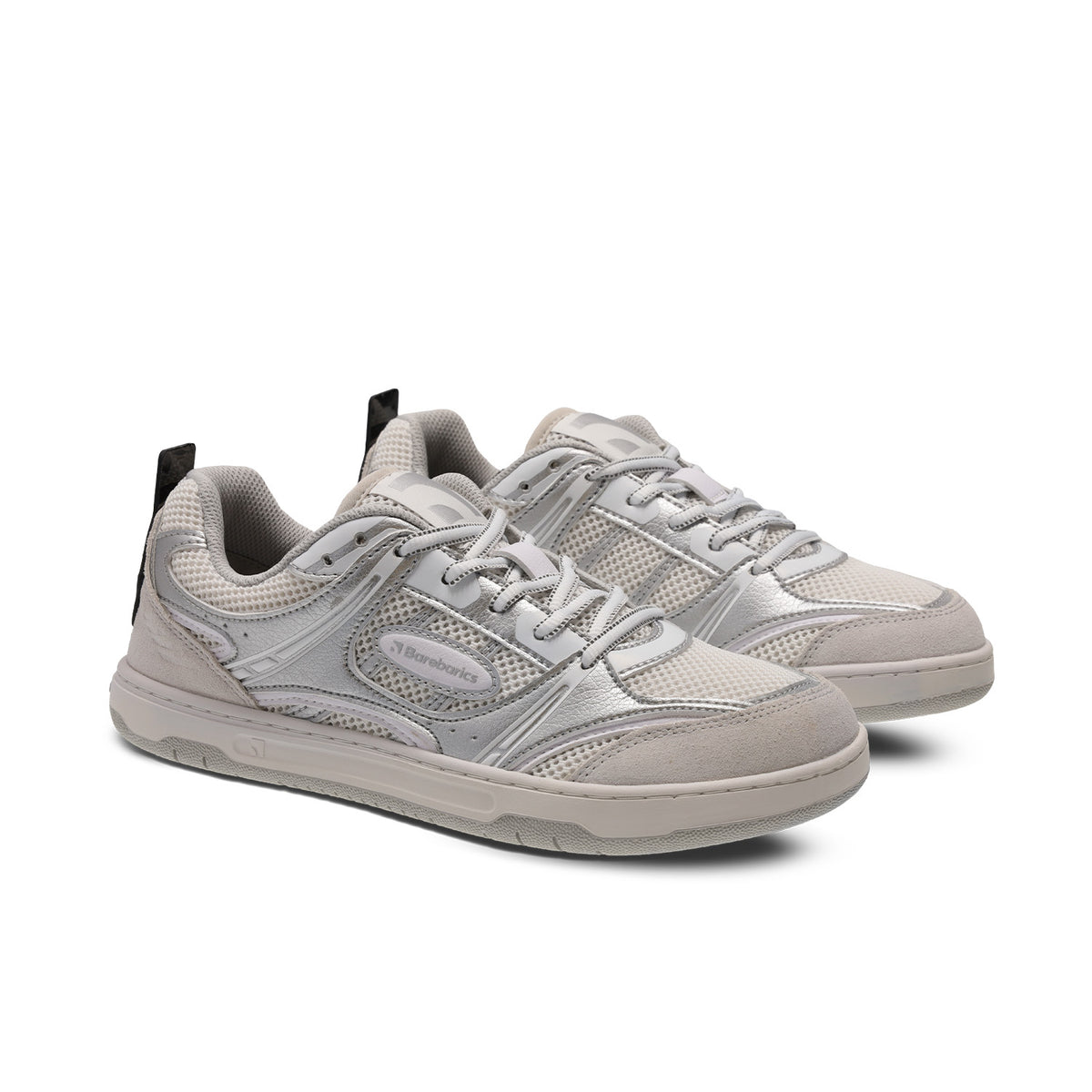 Barefoot Sneakers Barebarics Dropsta - Silver & White