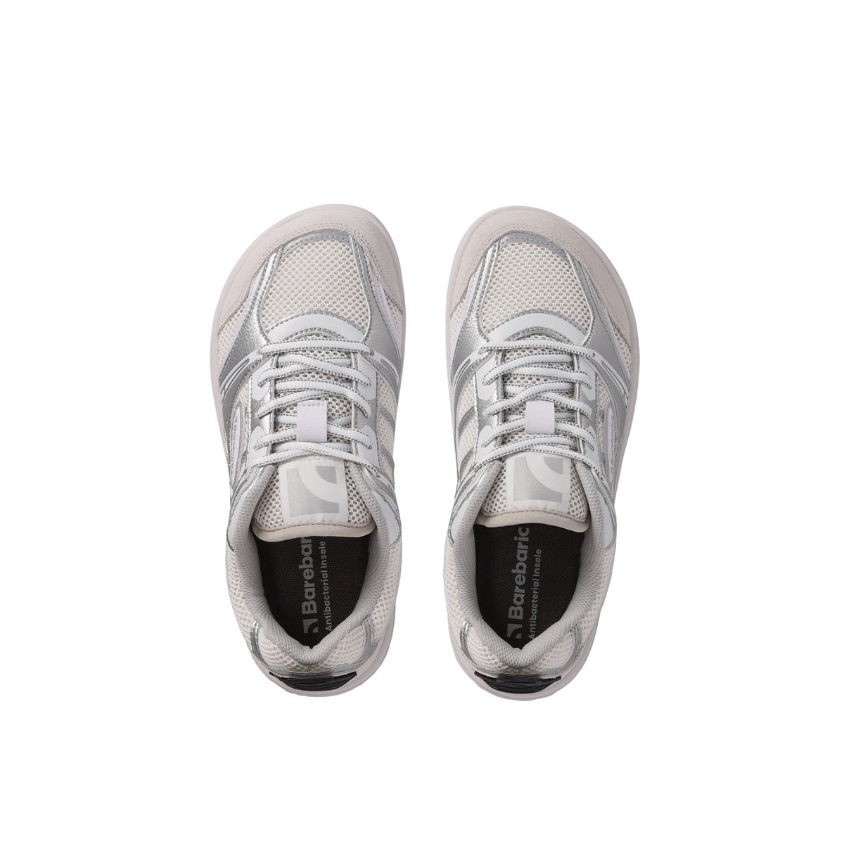 Barefoot Sneakers Barebarics Dropsta - Silver & White