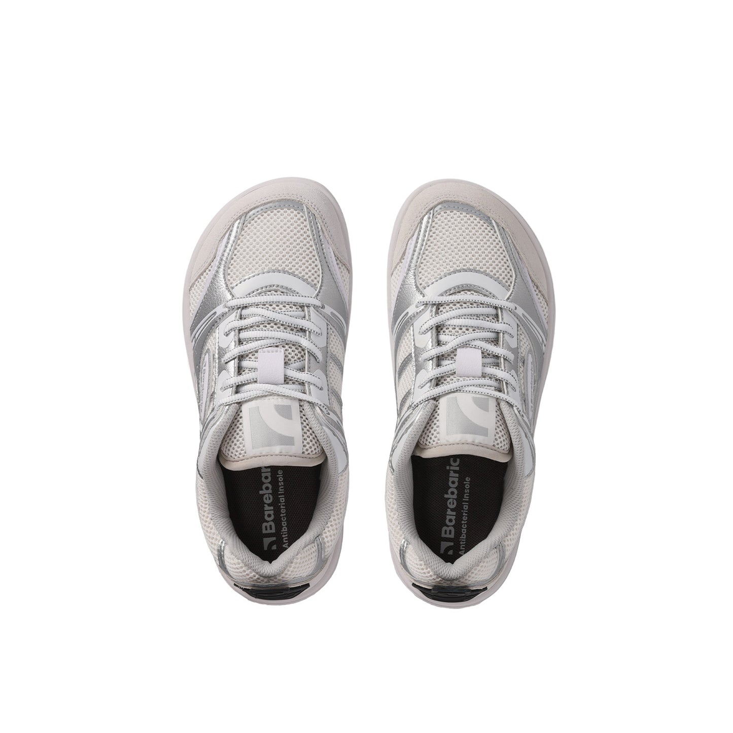 Barefoot Sneakers Barebarics Dropsta - Silver & White