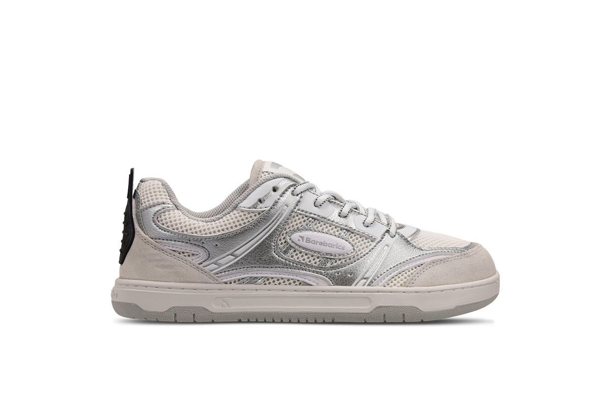 Barefoot Sneakers Barebarics Dropsta - Silver & White