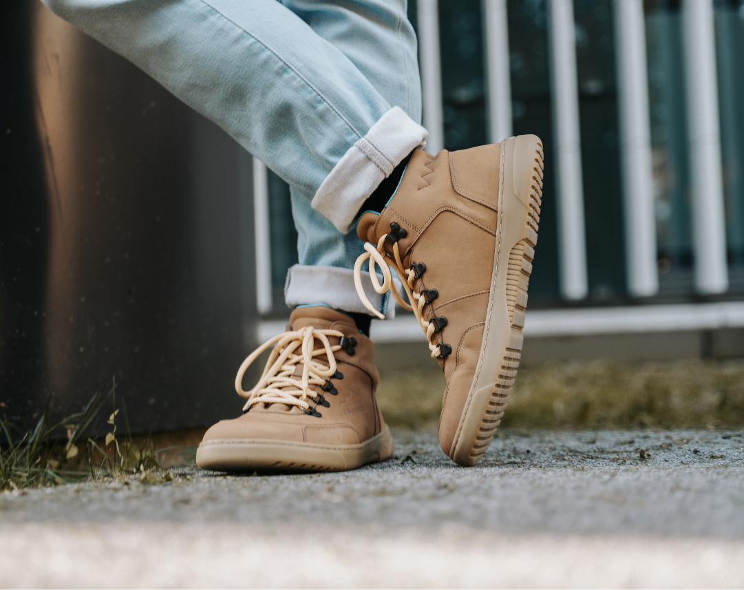Baskets pieds nus Barebarics Element - Marron Noyer