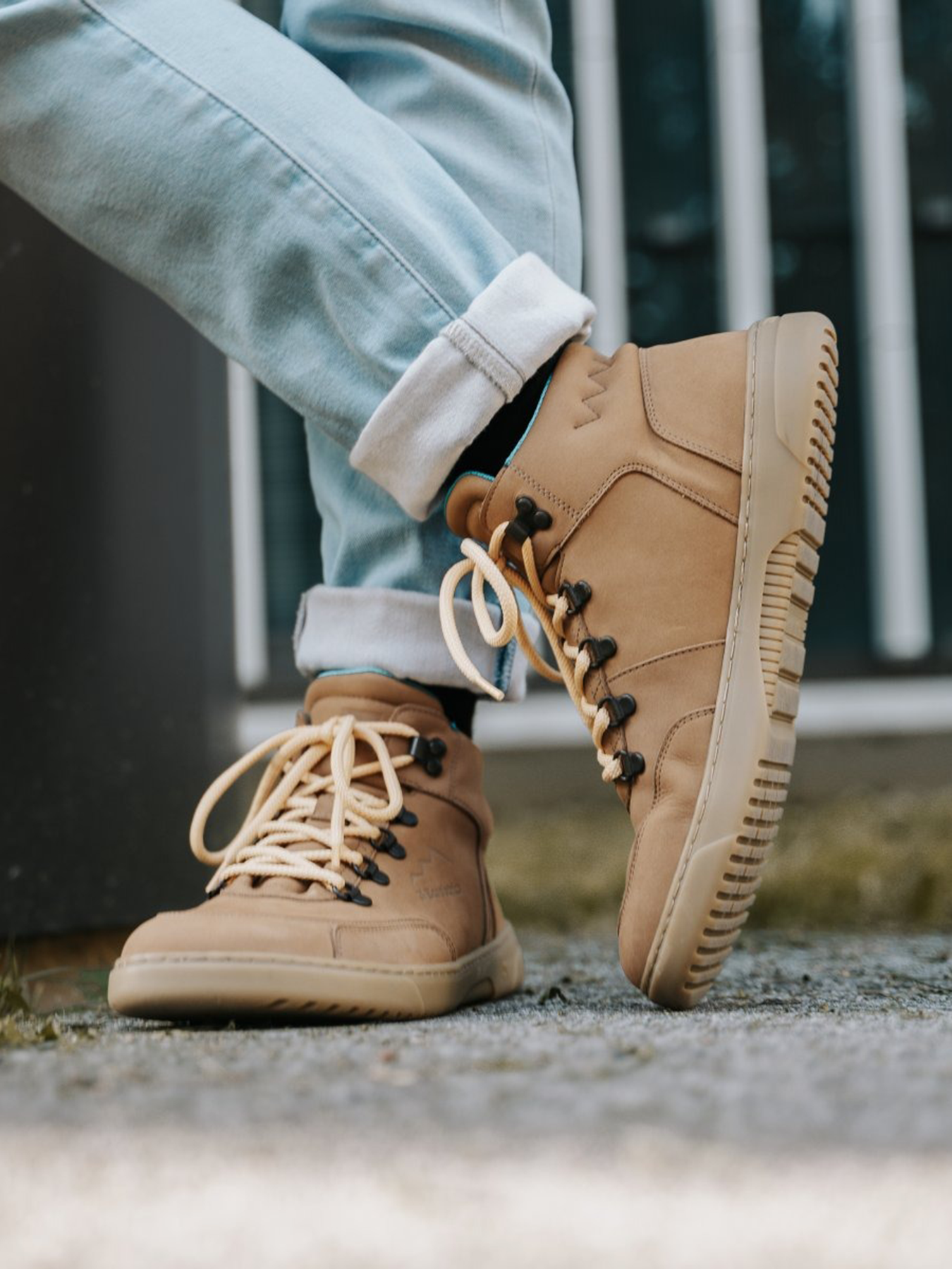 Baskets pieds nus Barebarics Element - Marron Noyer