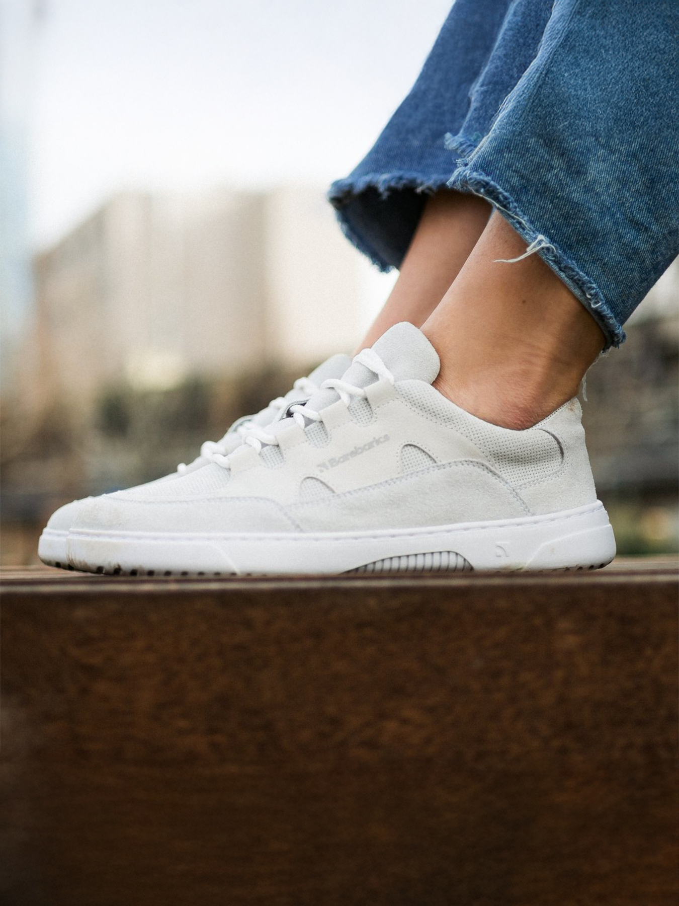 Baskets pieds nus Barebarics Evo - Blanc craie