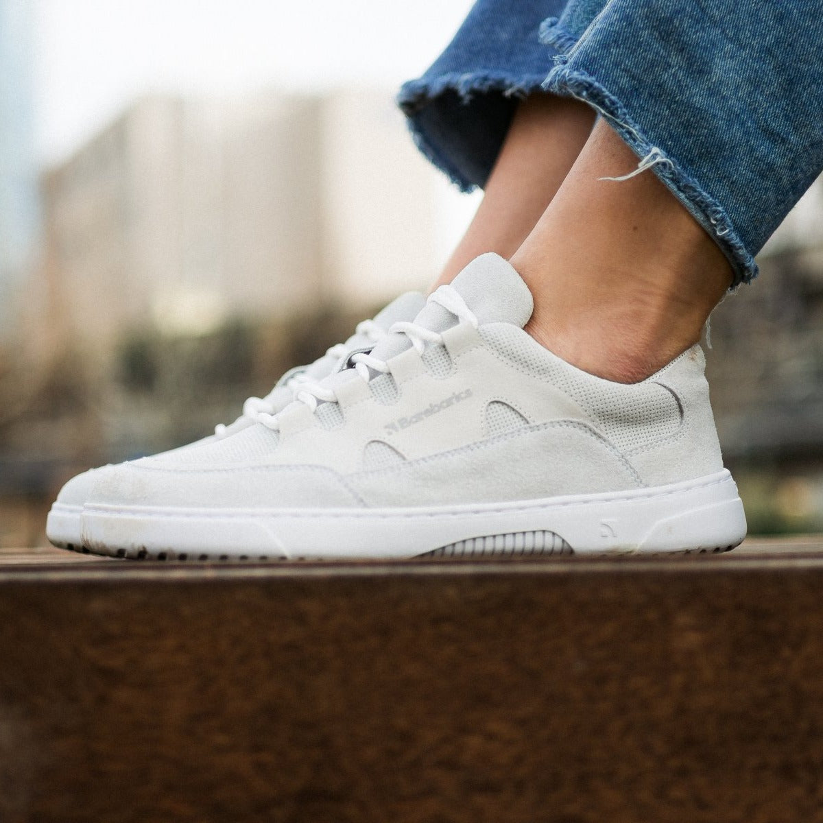 Baskets pieds nus Barebarics Evo - Blanc craie