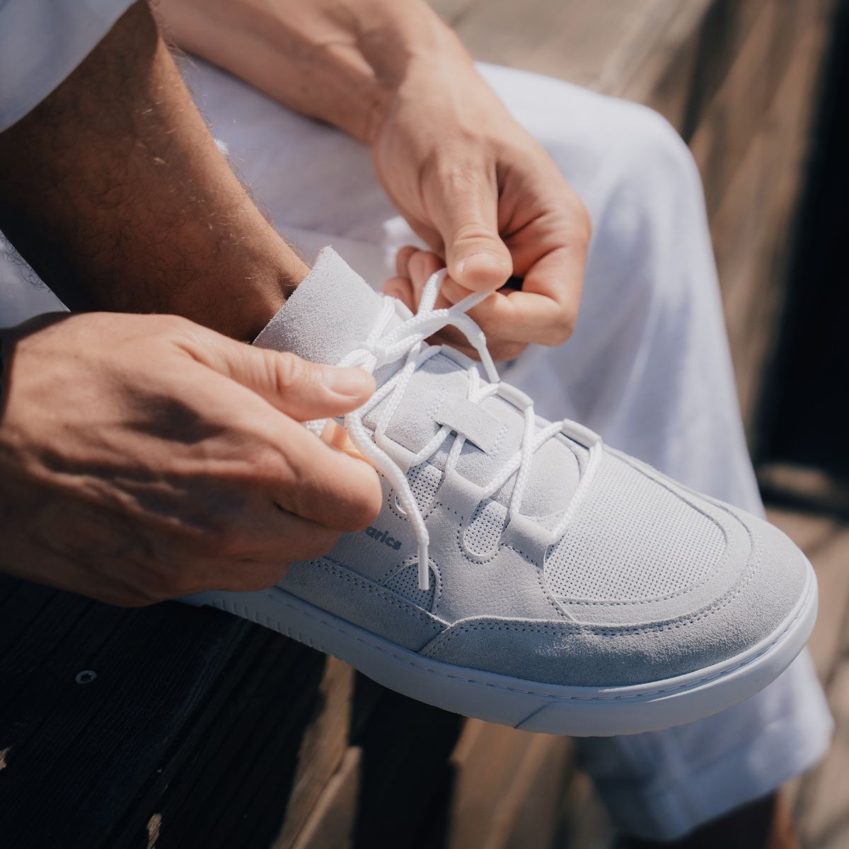 Baskets pieds nus Barebarics Evo - Blanc craie