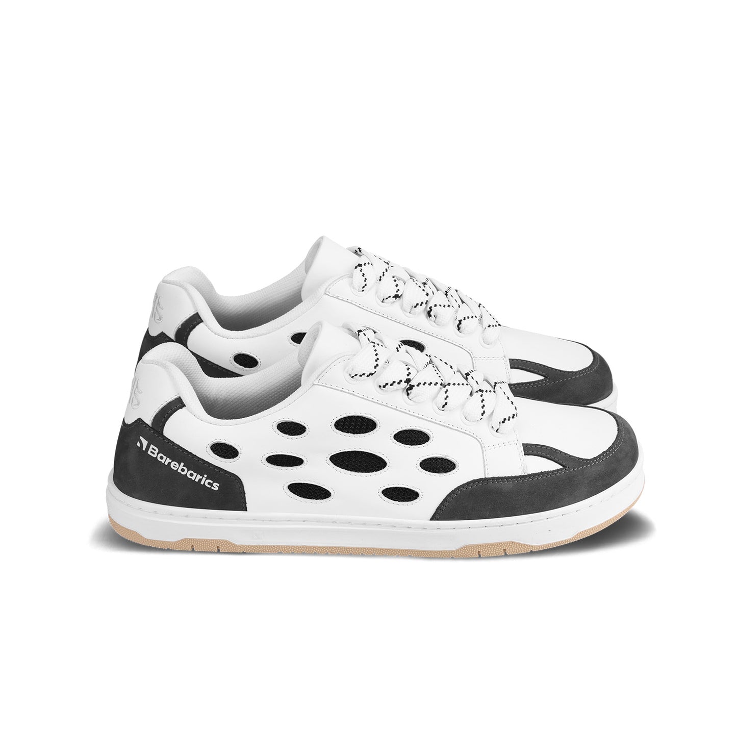 Baskets pieds nus Barebarics Fusion - Blanc et anthracite