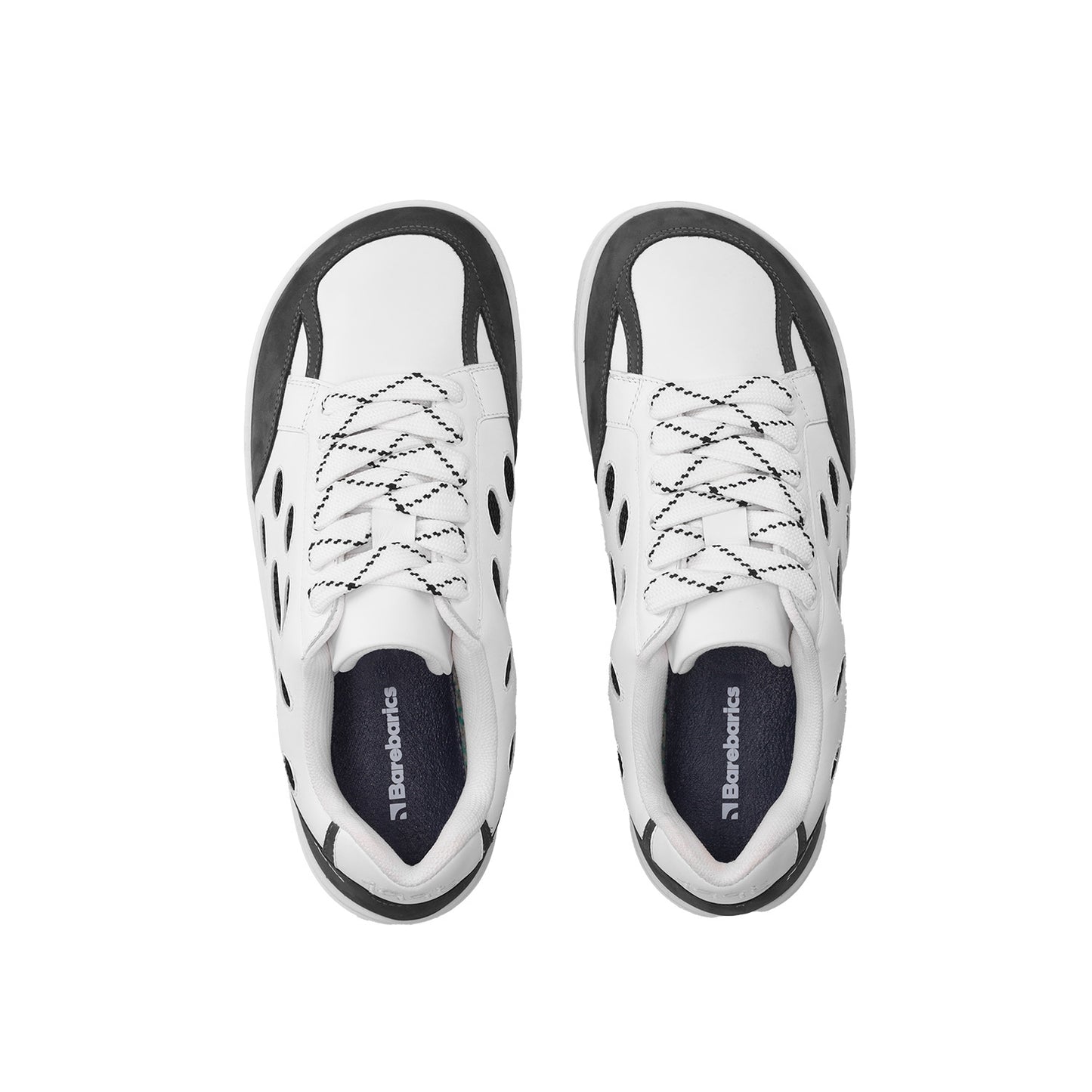 Baskets pieds nus Barebarics Fusion - Blanc et anthracite