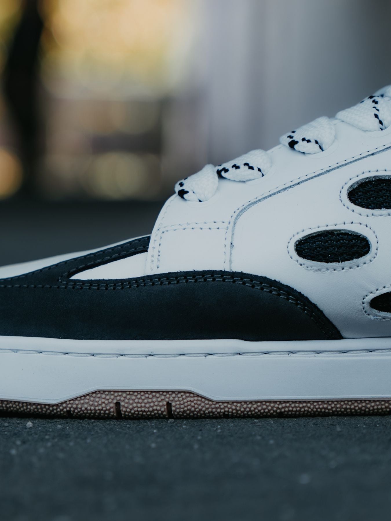 Baskets pieds nus Barebarics Fusion - Blanc et anthracite