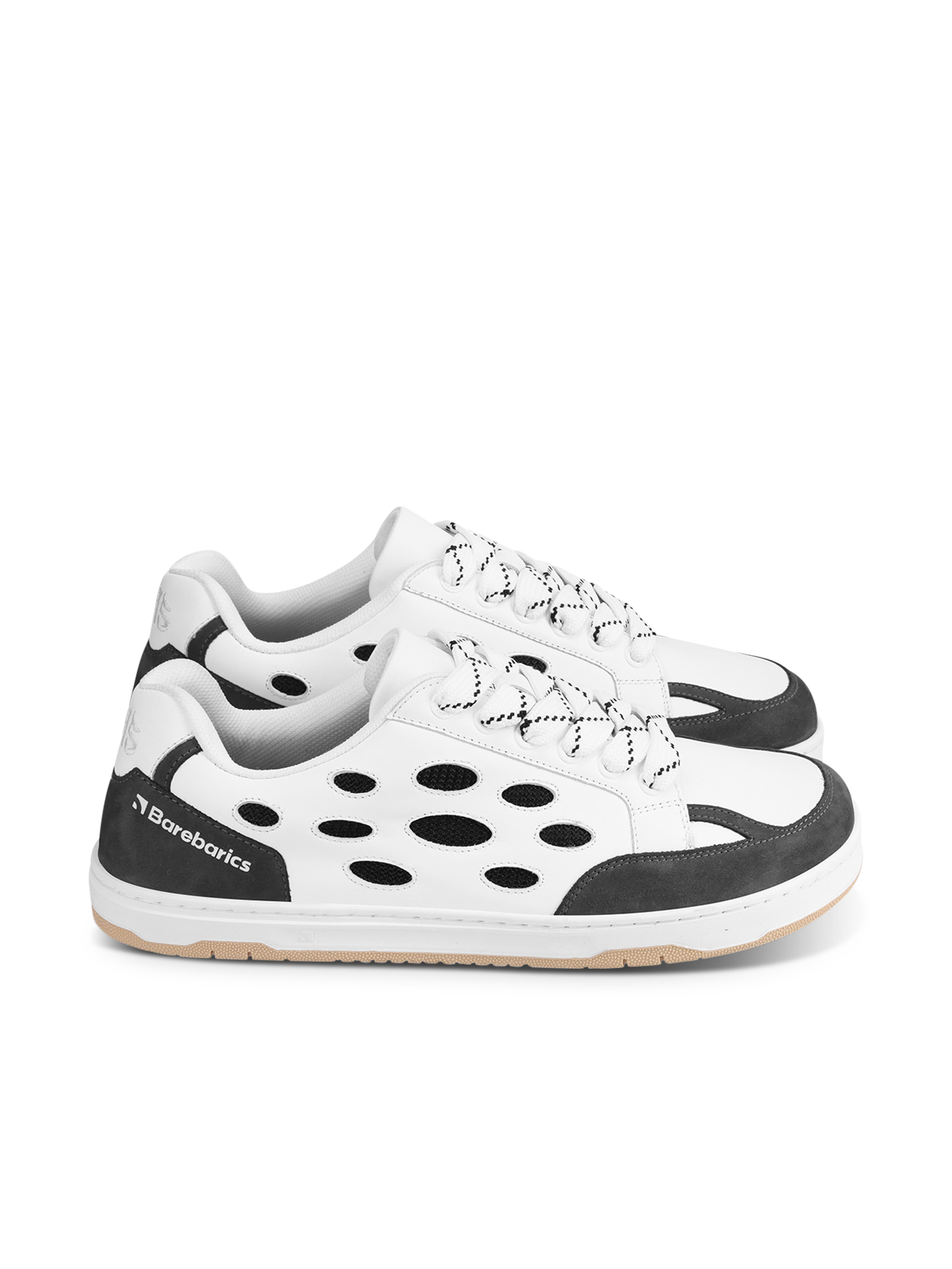 Barefoot Sneakers Barebarics Fusion - White & Charcoal