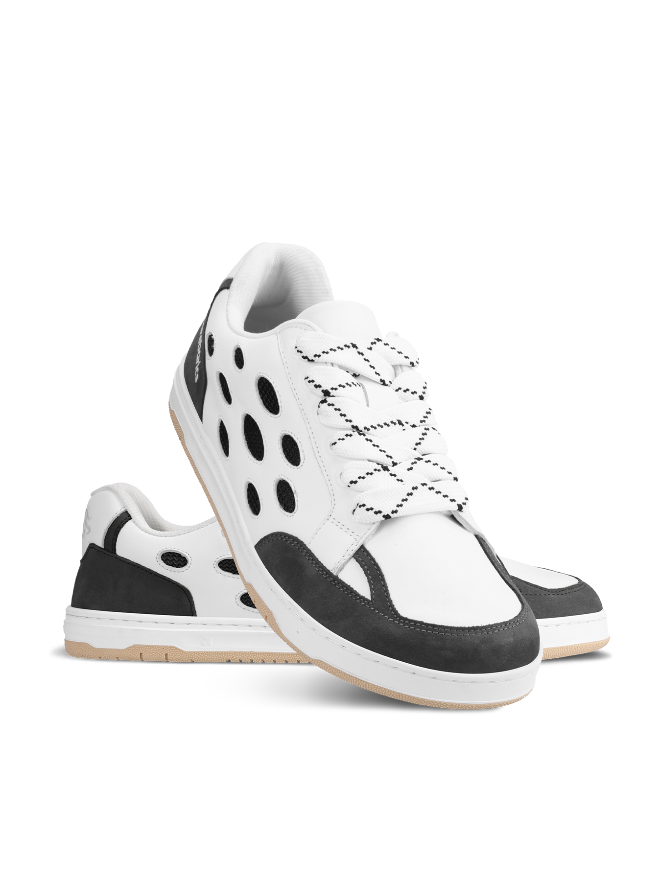 Barefoot Sneakers Barebarics Fusion - White & Charcoal