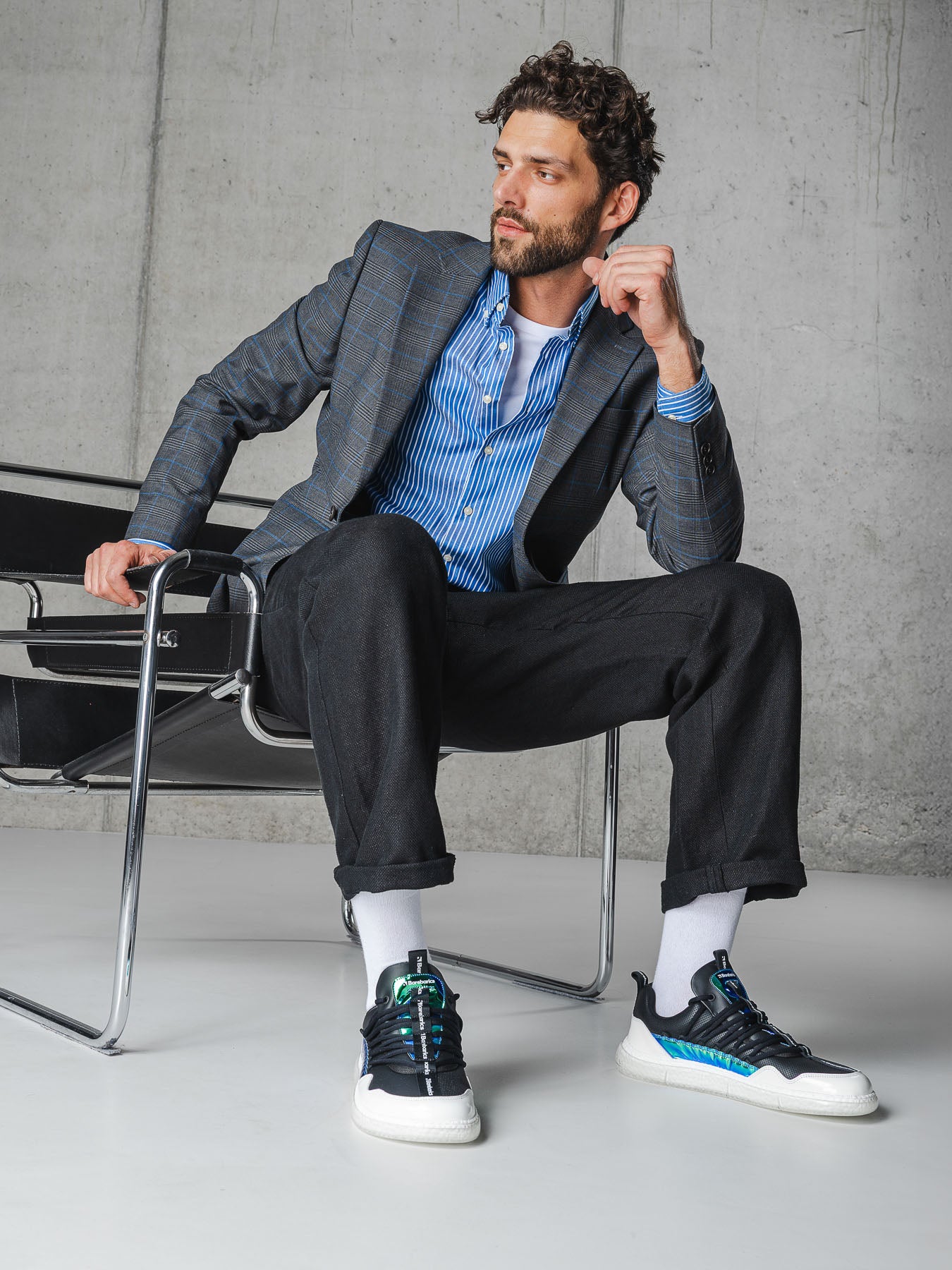 Barefoot Sneakers Barebarics Futura - Iridescent Black