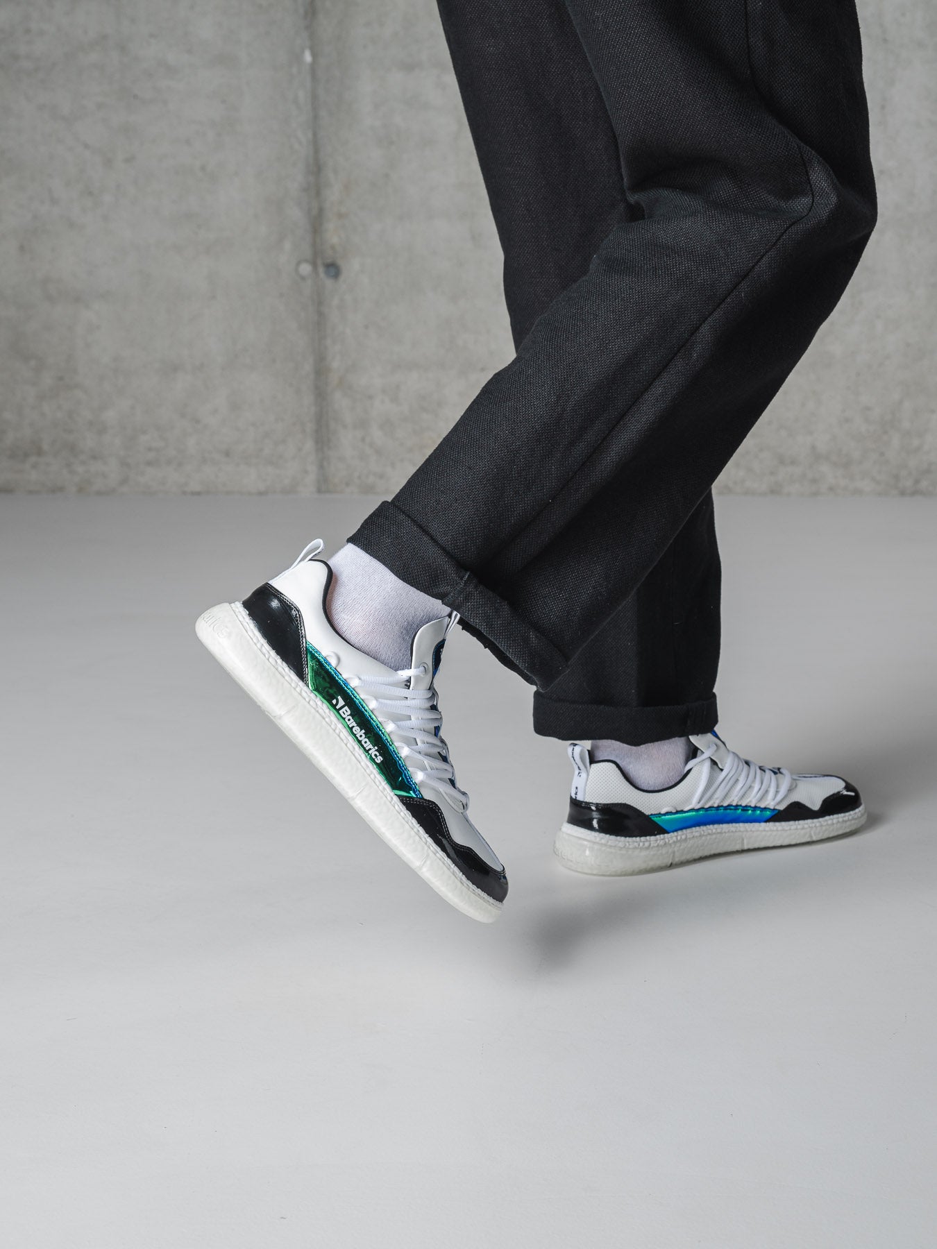 Barefoot Sneakers Barebarics Futura - Iridescent White
