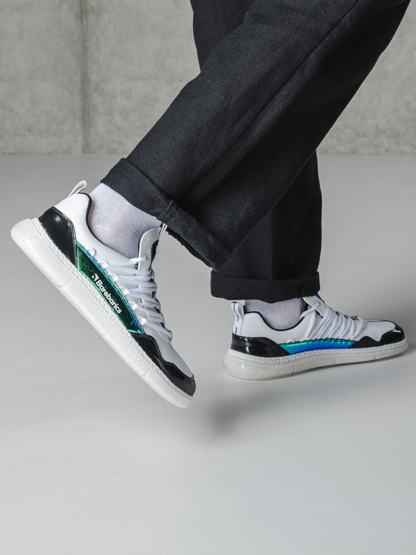 Barefoot Sneakers Barebarics Futura - Iridescent White