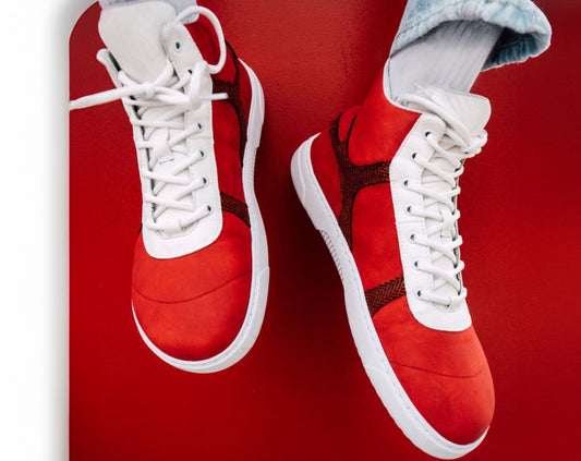Barefoot Sneakers Barebarics - Hifly - Red & White