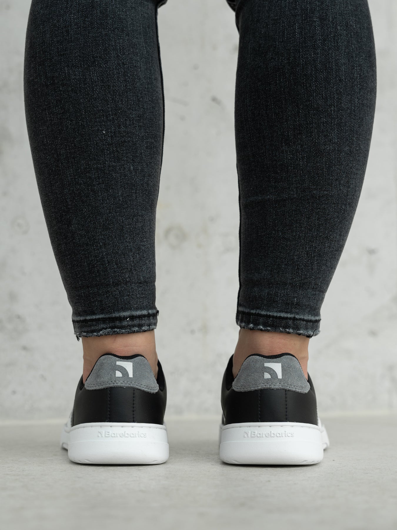 Barefoot Sneakers Barebarics Icara - Black & Dark Grey