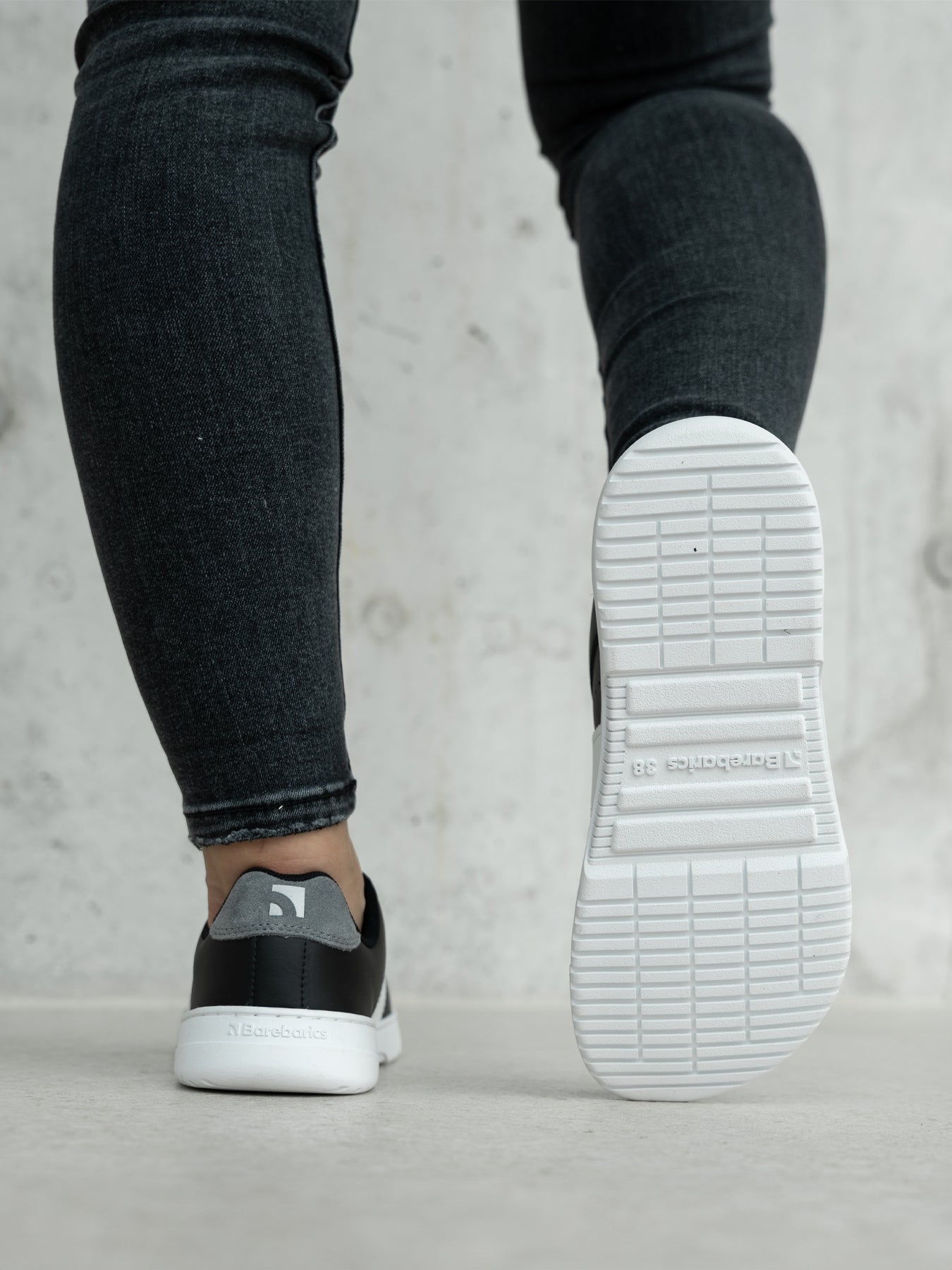 Barefoot Sneakers Barebarics Icara - Black & Dark Grey