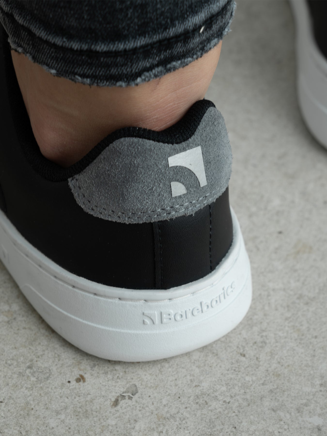 Barefoot Sneakers Barebarics Icara - Black & Dark Grey