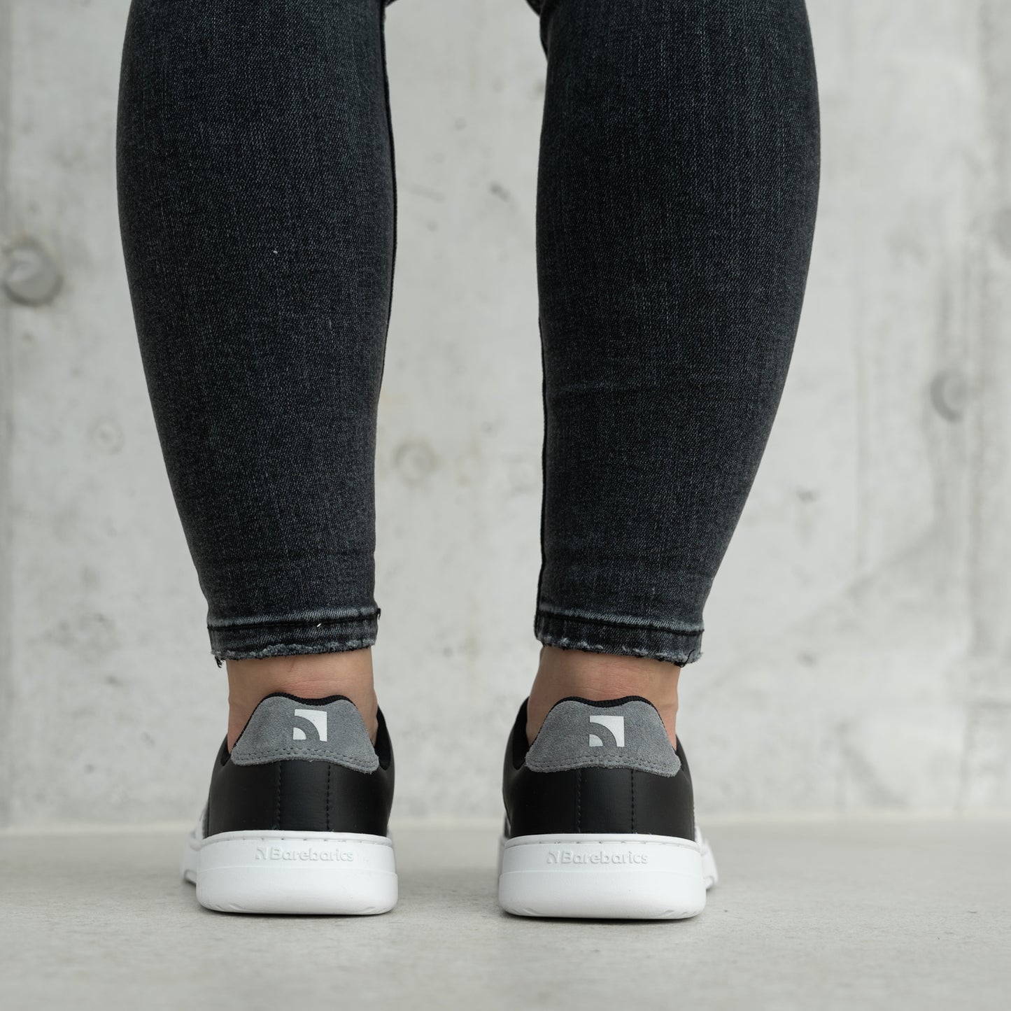 Barefoot Sneakers Barebarics Icara - Black & Dark Grey