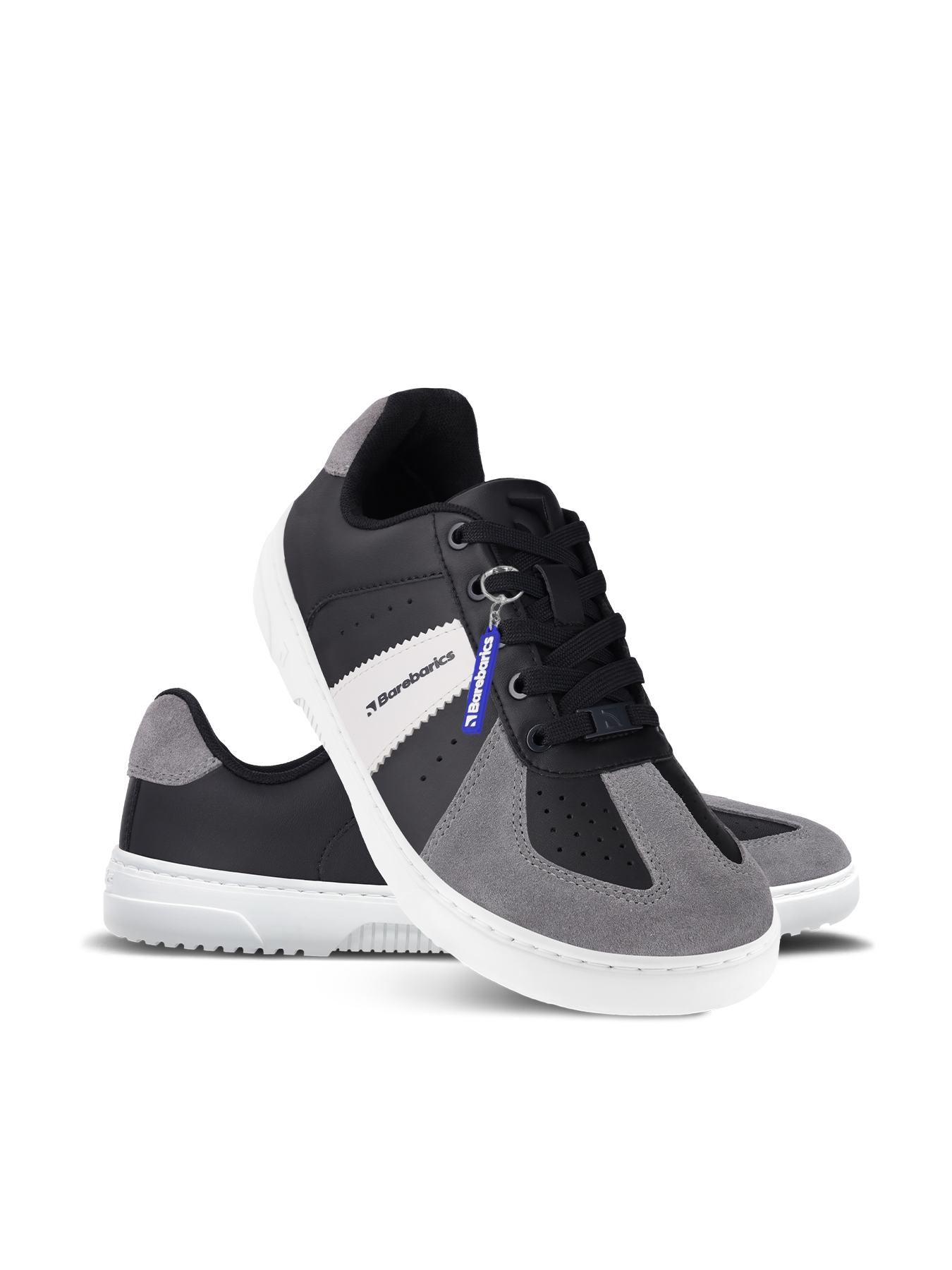 Barefoot Sneakers Barebarics Icara - Black & Dark Grey