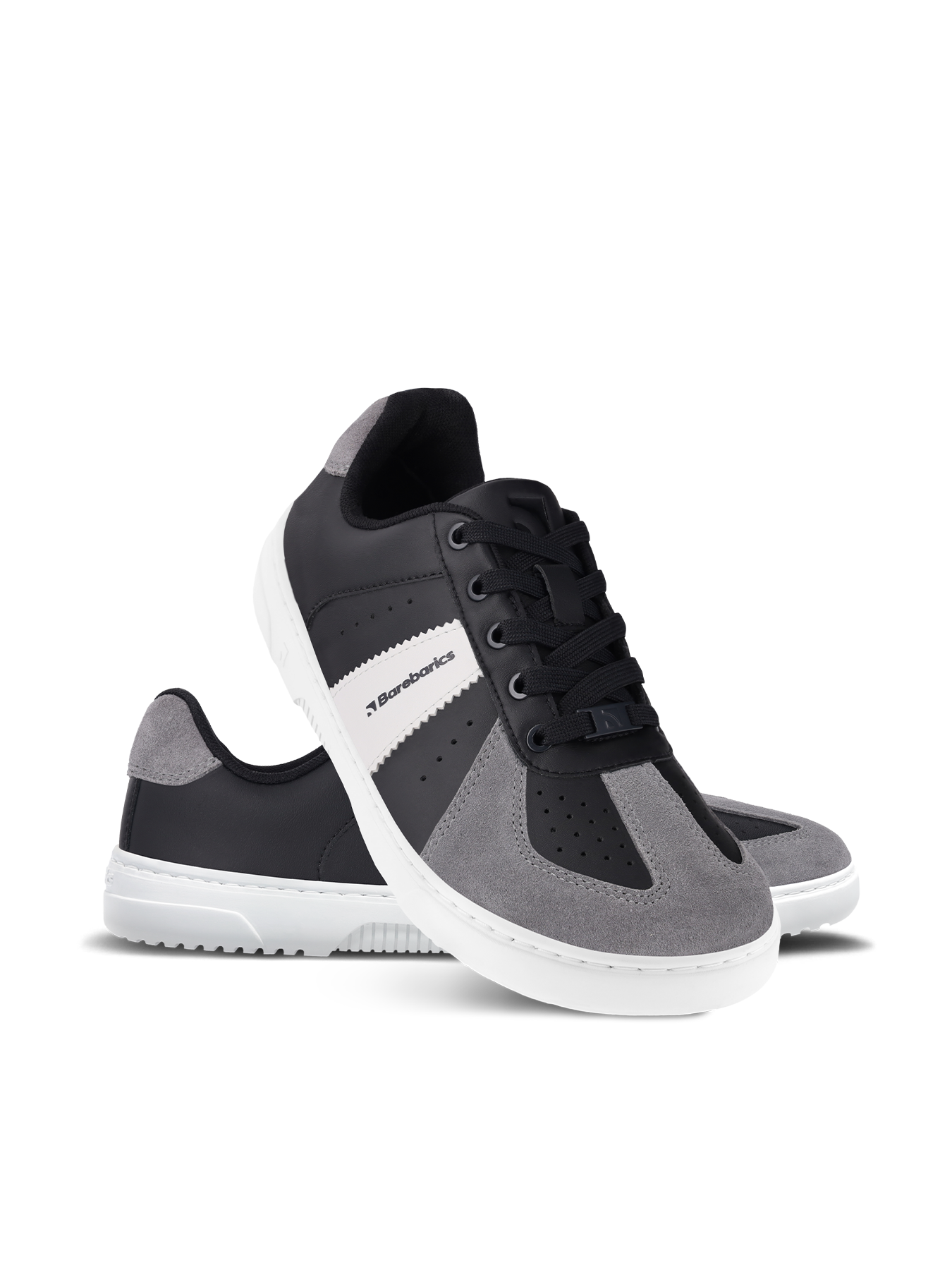 Barefoot Sneakers Barebarics Icara - Black & Dark Grey