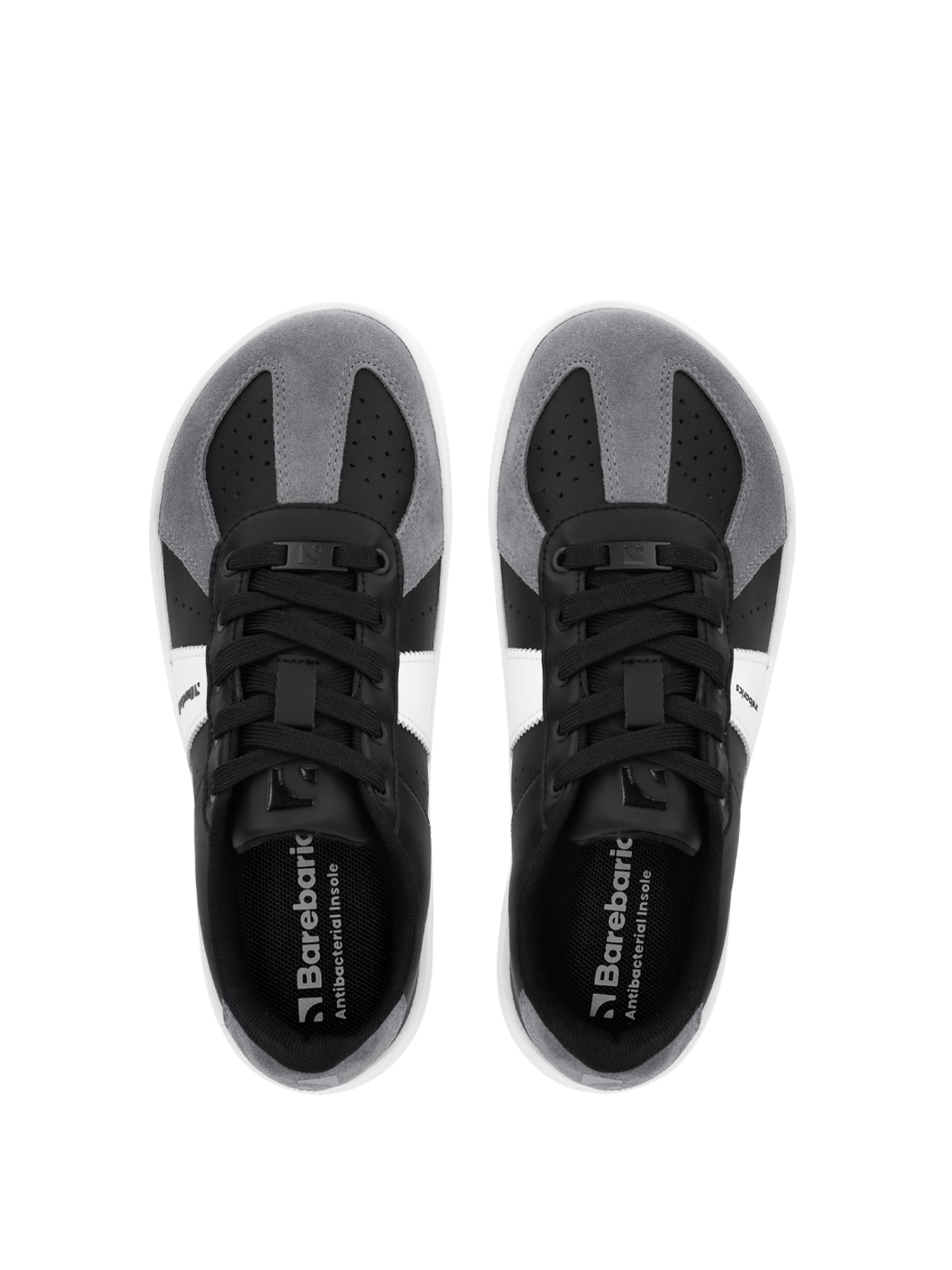 Barefoot Sneakers Barebarics Icara - Black & Dark Grey