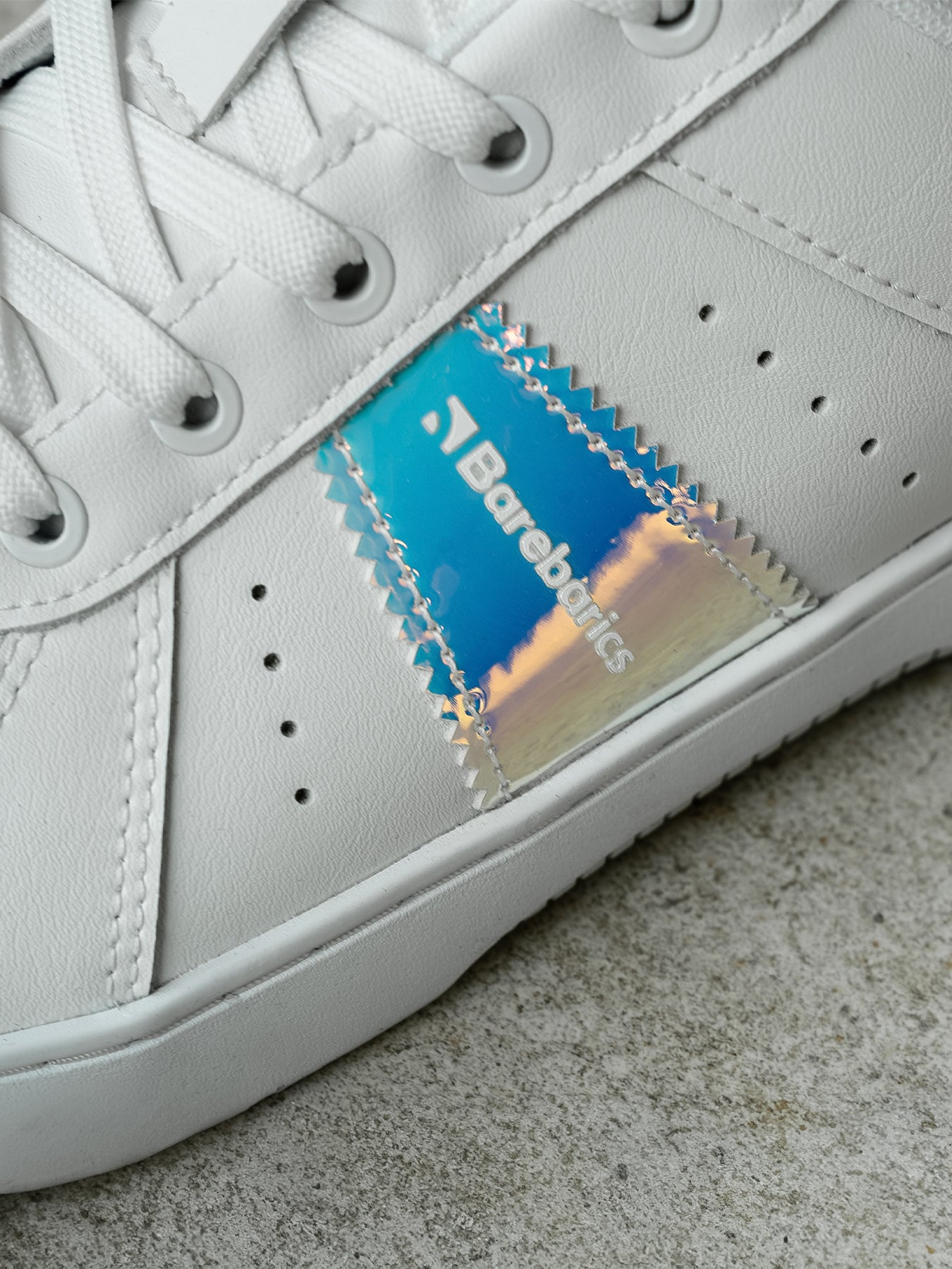 Barefoot Sneakers Barebarics Icara - White & Pastel Iridescent