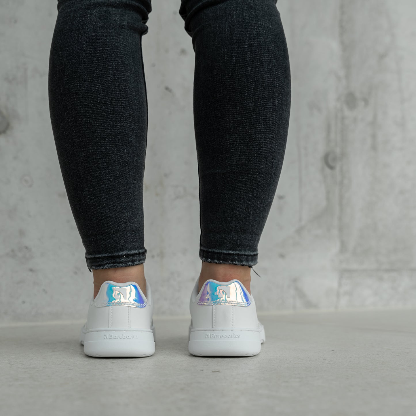 Barefoot Sneakers Barebarics Icara - White & Pastel Iridescent