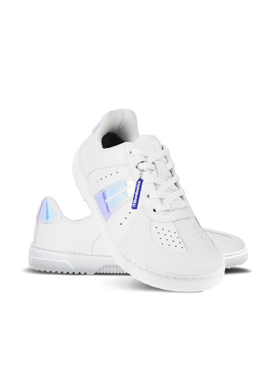 Baskets pieds nus Barebarics Icara - Blanc et pastel irisé