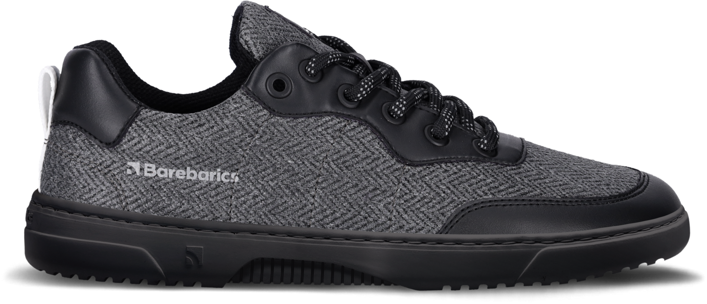 Barefoot Sneakers Barebarics - Kudos - Black & Grey