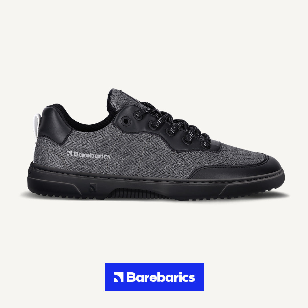 Barefoot Sneakers Barebarics - Kudos - Black & Grey