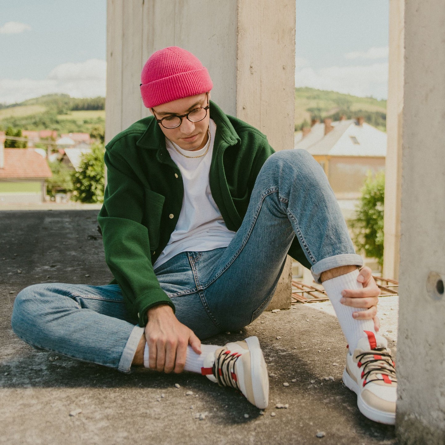 Barefoot Sneakers Barebarics Revive - Beige & White