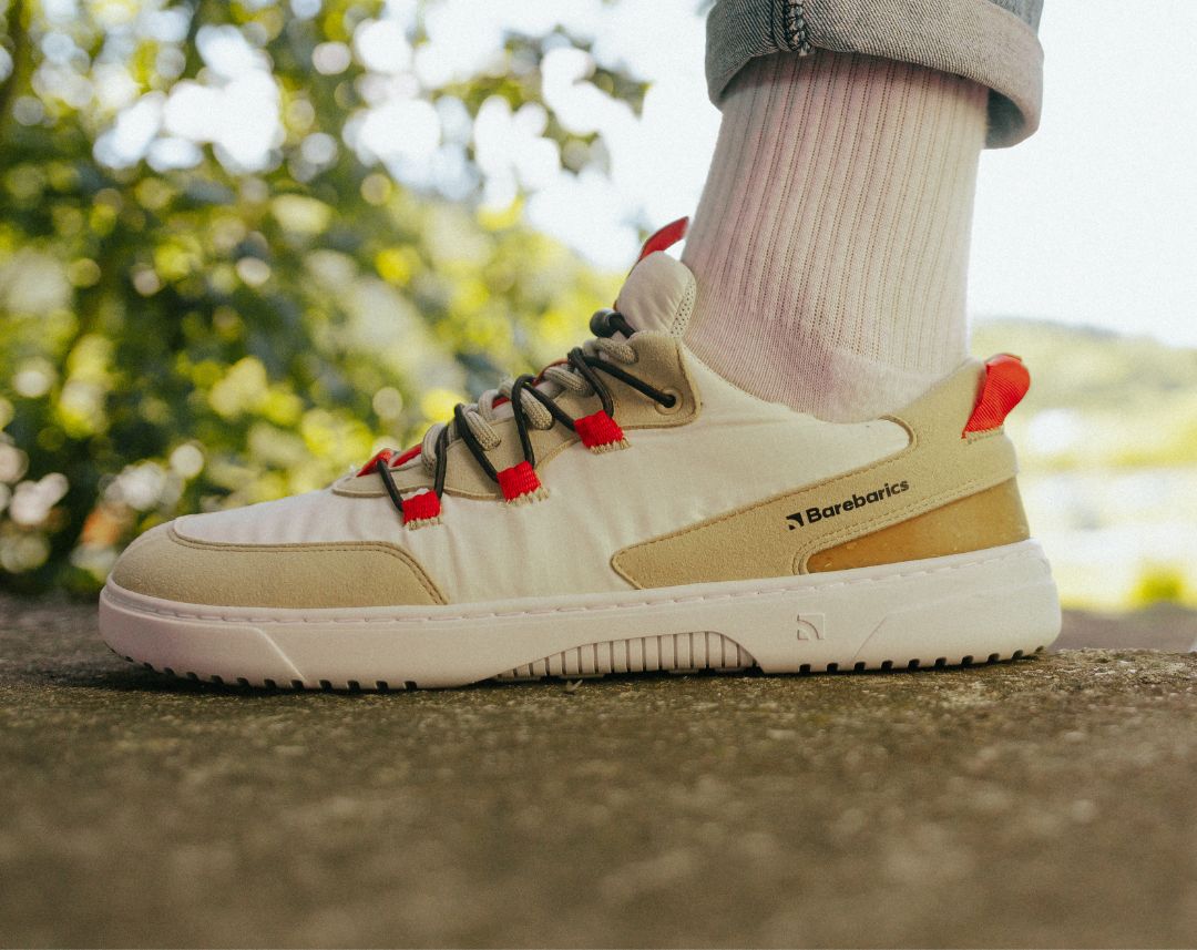 Barefoot Sneakers Barebarics Revive - Beige & White