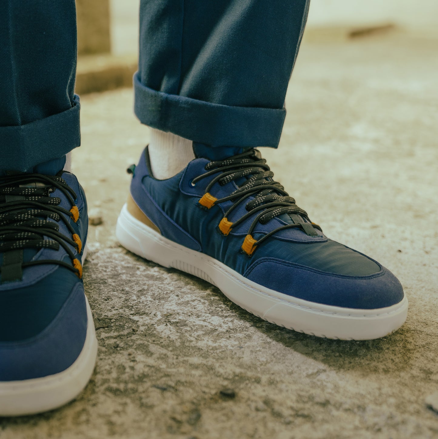 Baskets pieds nus Barebarics Revive - Bleu et blanc
