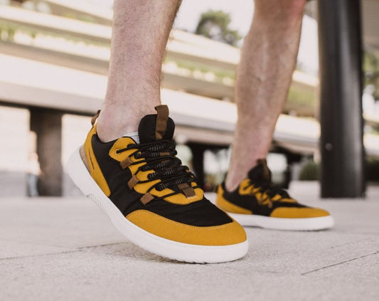 Barefoot Sneakers Barebarics Revive - Golden Yellow & Black