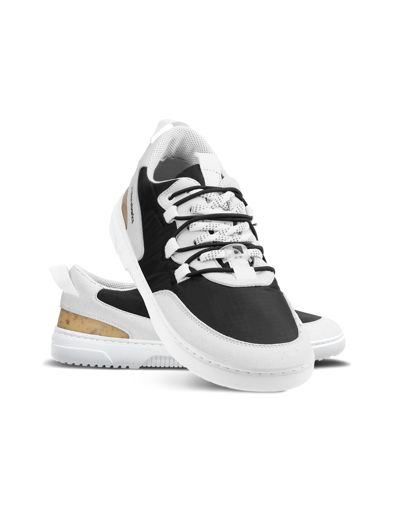 Barefoot Sneakers Barebarics Revive - Light Grey & Black