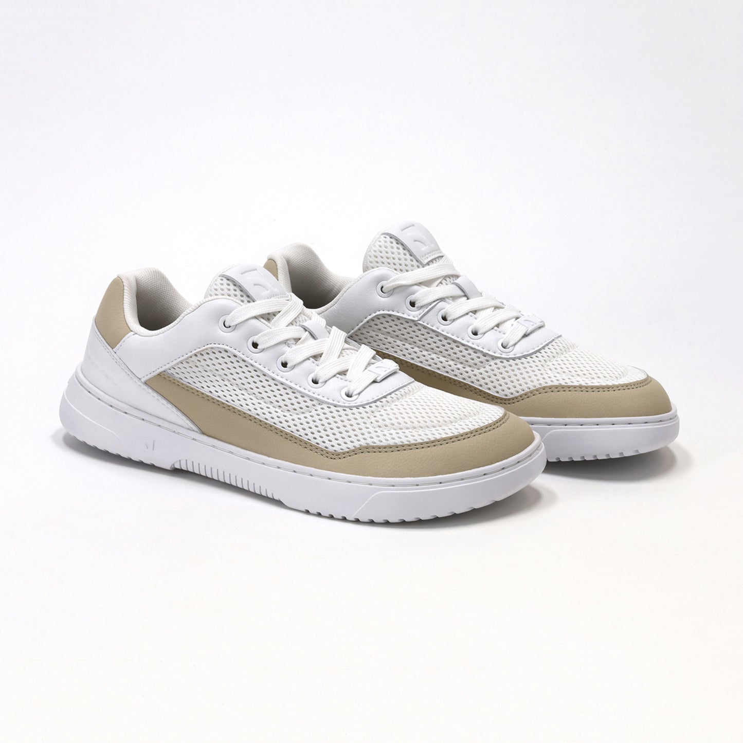 Barefoot Sneakers Barebarics Vaporo - White & Beige