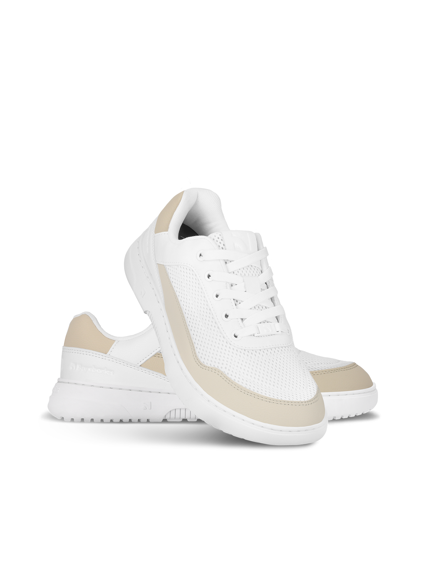 Barefoot Sneakers Barebarics Vaporo - White & Beige