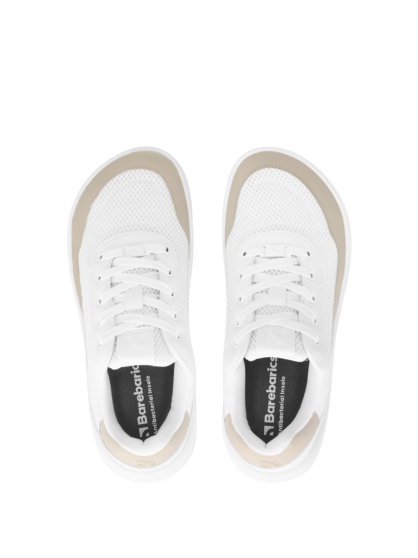 Barefoot Sneakers Barebarics Vaporo - White & Beige