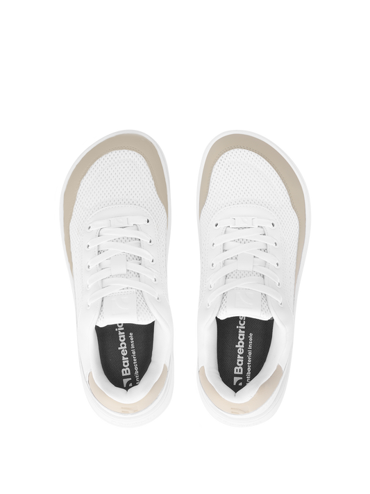 Baskets pieds nus Barebarics Vaporo - Blanc et beige