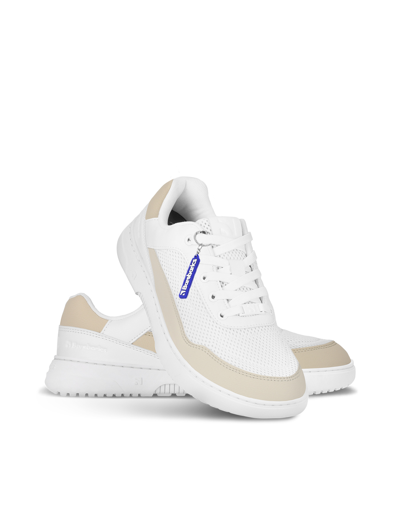 Barefoot Sneakers Barebarics Vaporo - White & Beige