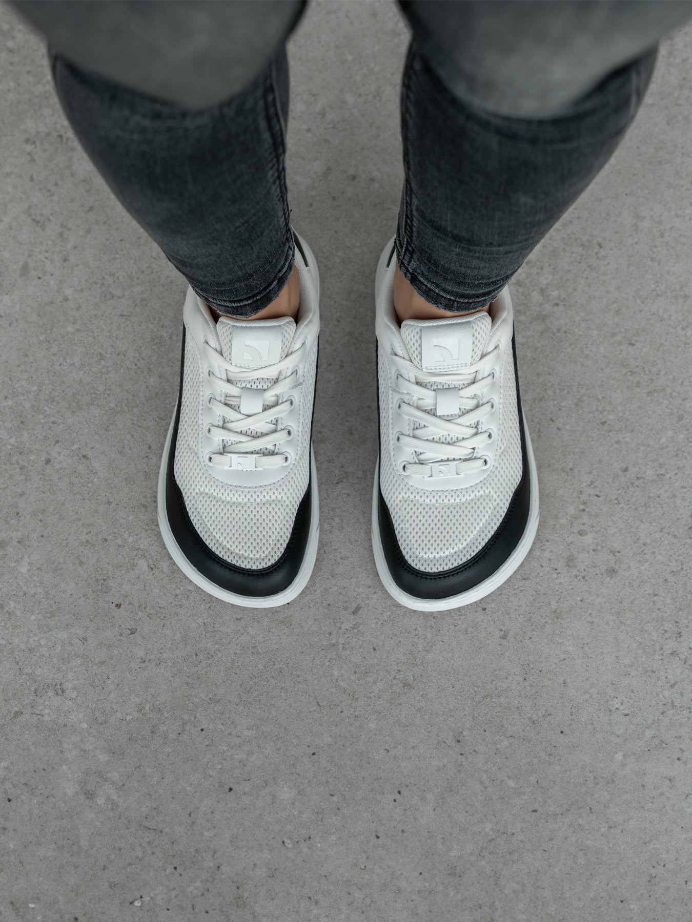 Barefoot Sneakers Barebarics Vaporo - White & Black