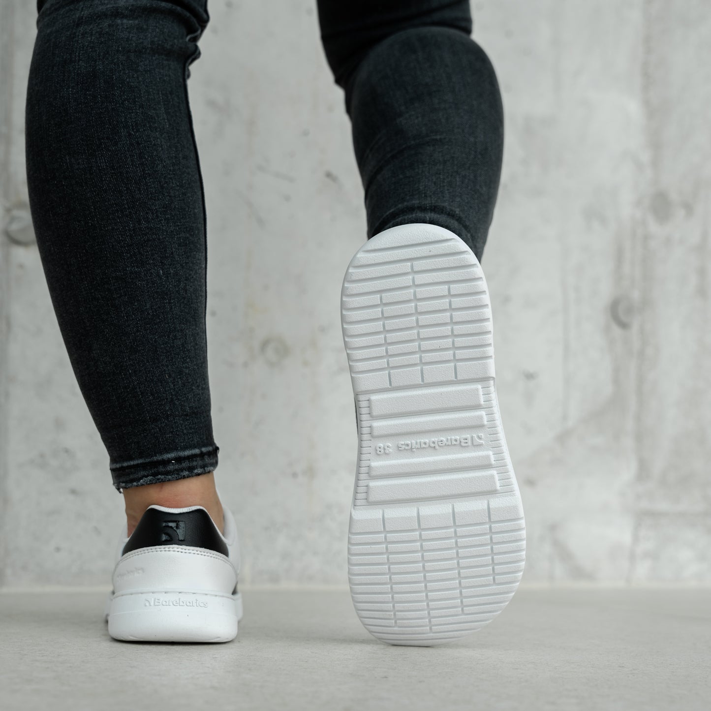 Barefoot Sneakers Barebarics Vaporo - White & Black