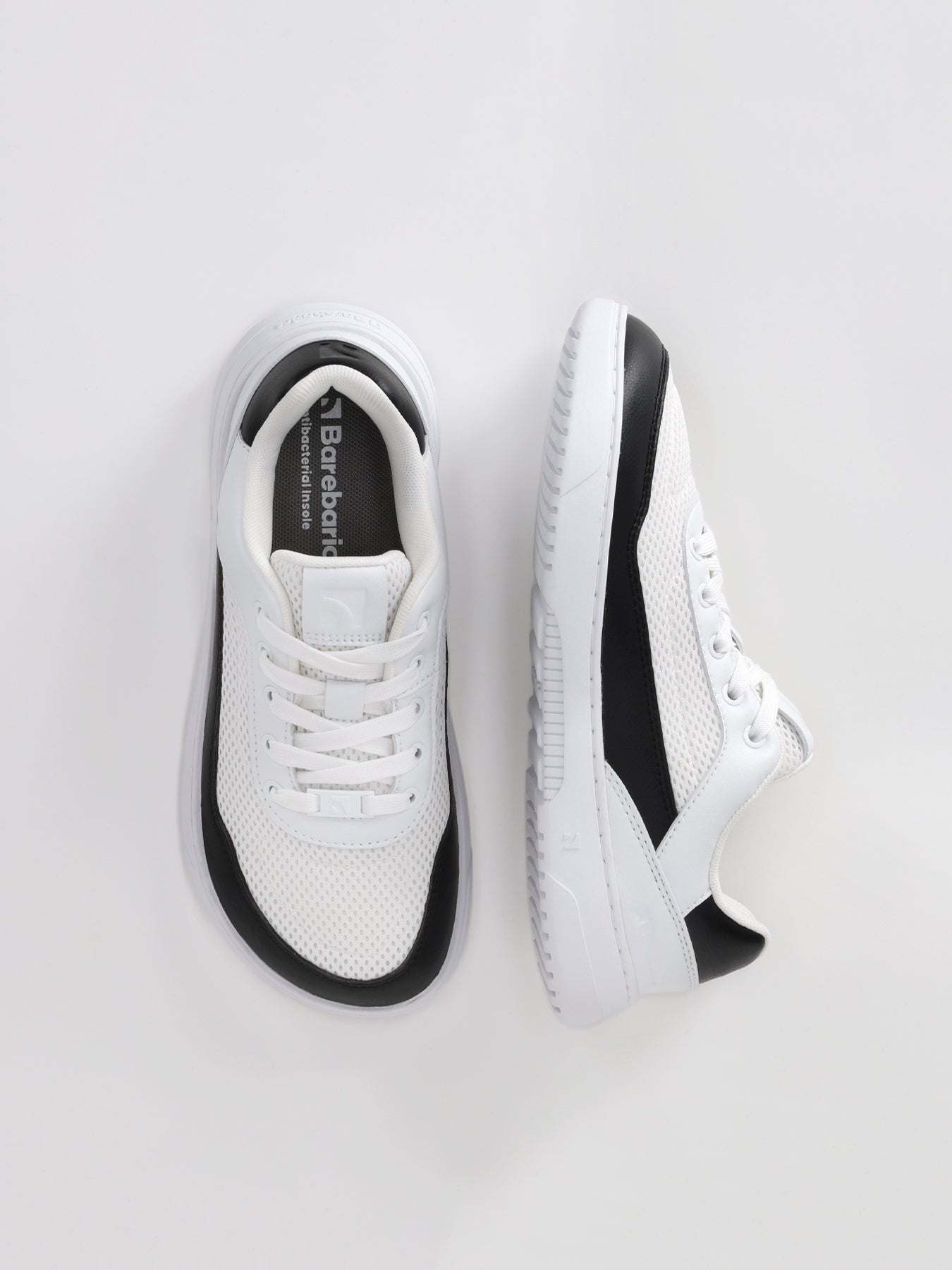 Barefoot Sneakers Barebarics Vaporo - White & Black