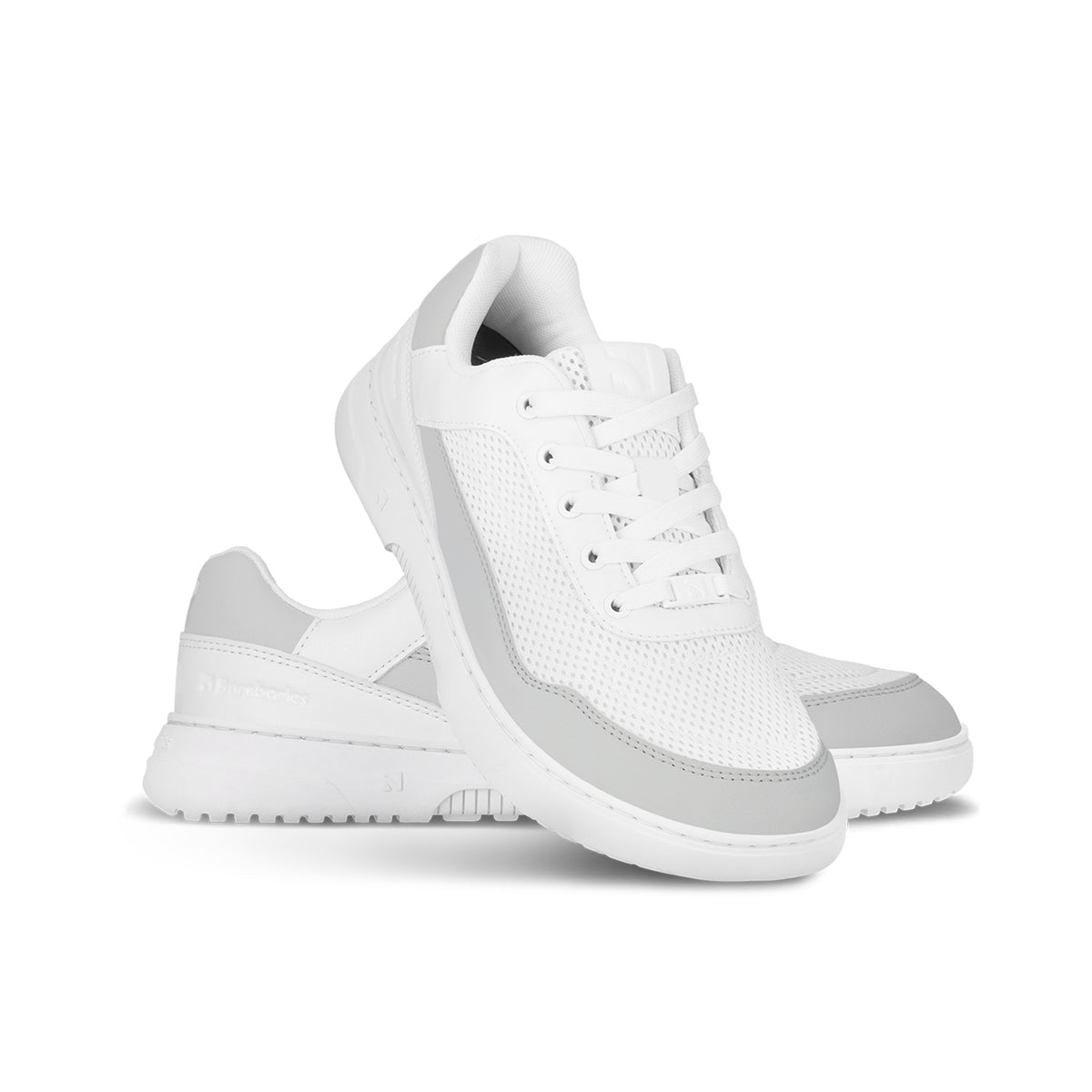 Barefoot Sneakers Barebarics Vaporo - White & Light Grey (Sale)
