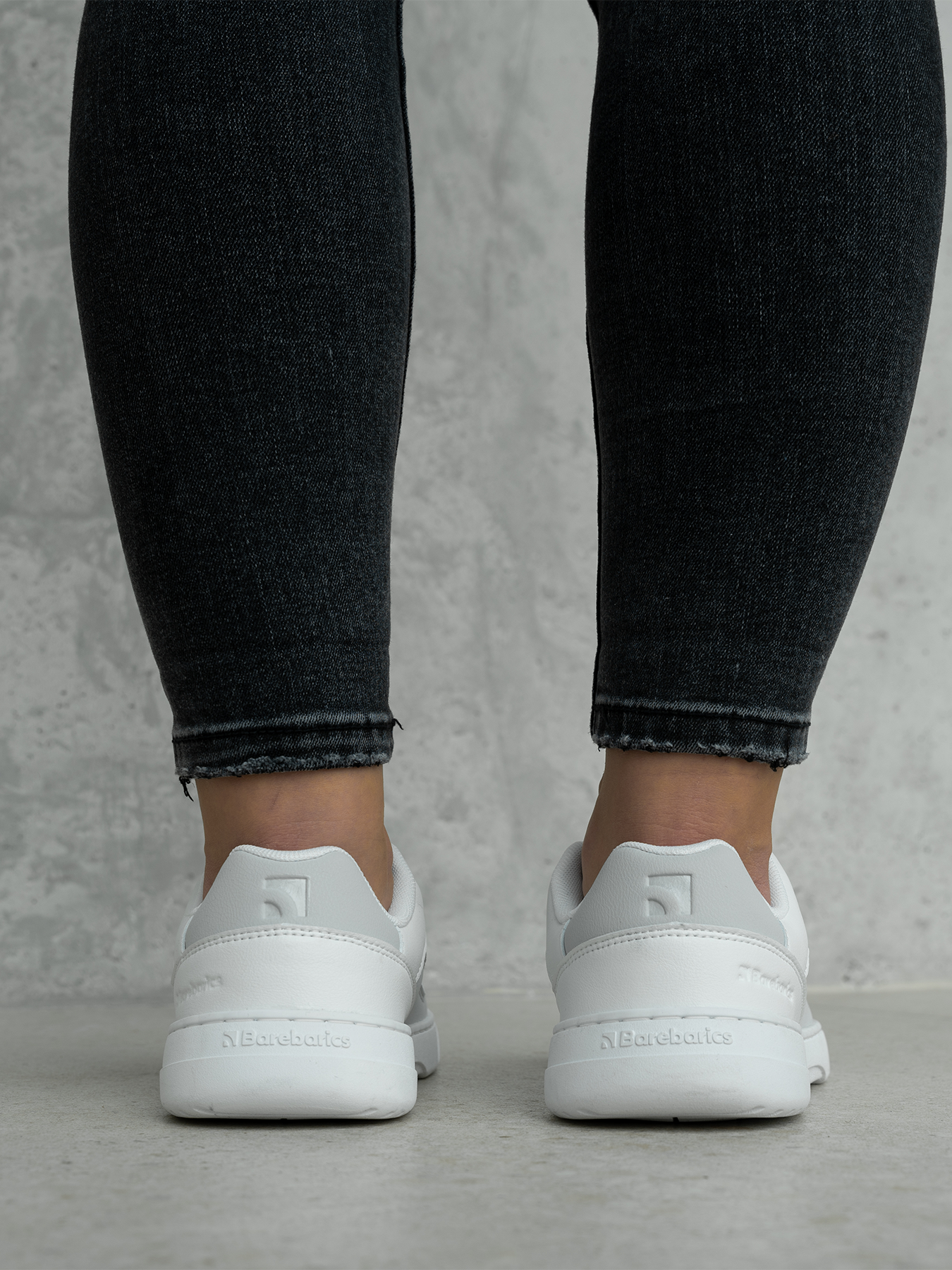 Barefoot Sneakers Barebarics Vaporo - White & Light Grey
