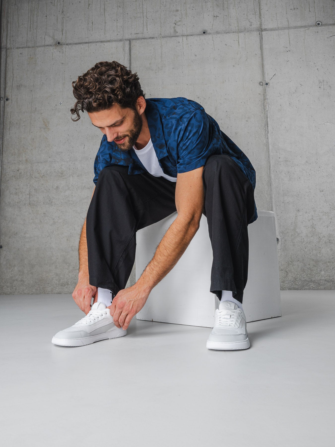Barefoot Sneakers Barebarics Vaporo - White & Light Grey