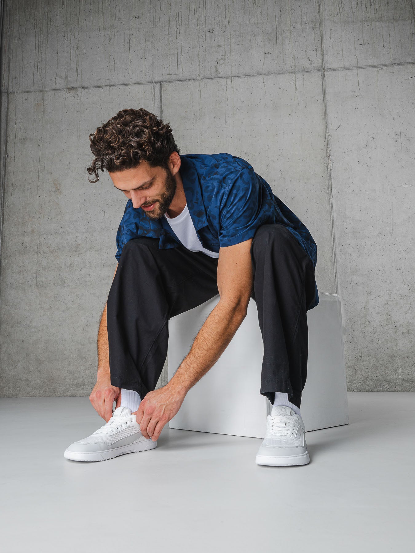 Barefoot Sneakers Barebarics Vaporo - White & Light Grey