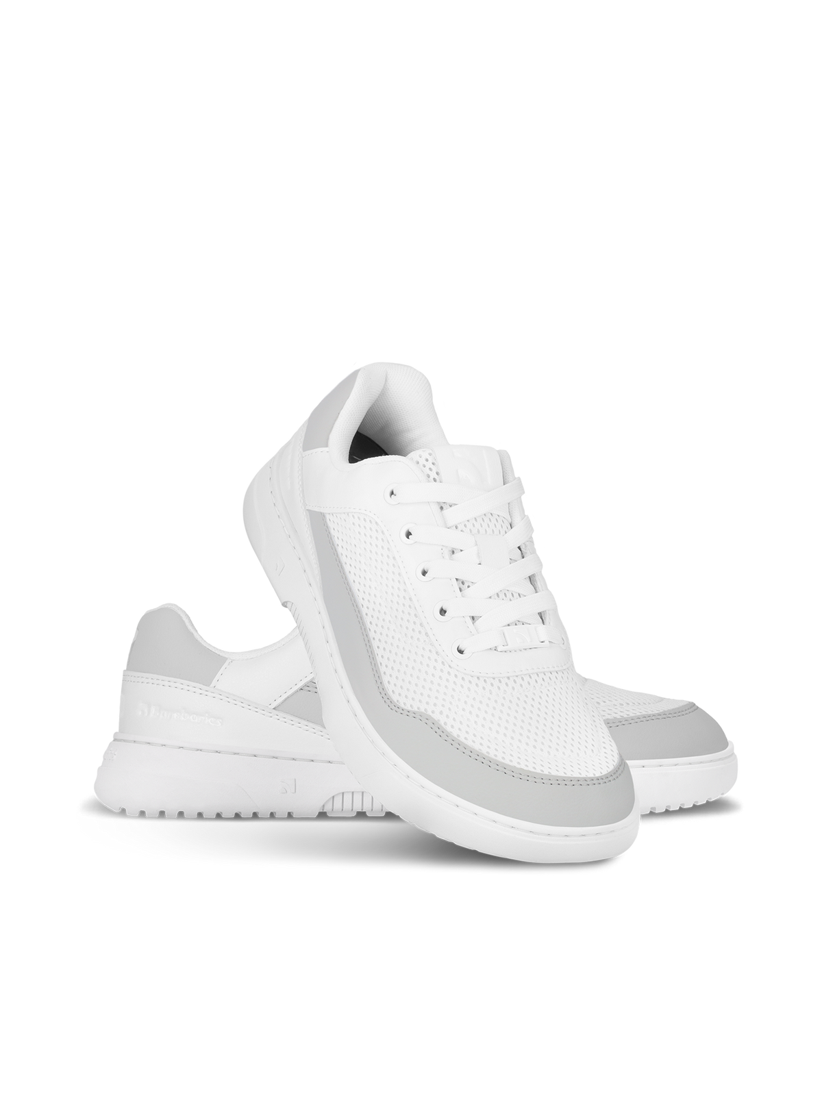 Barefoot Sneakers Barebarics Vaporo - White & Light Grey (Sale)