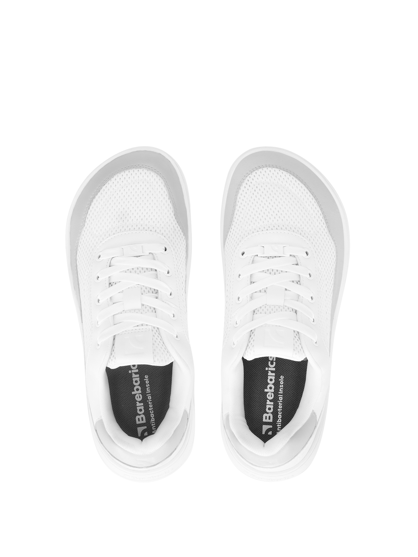 Barefoot Sneakers Barebarics Vaporo - White & Light Grey