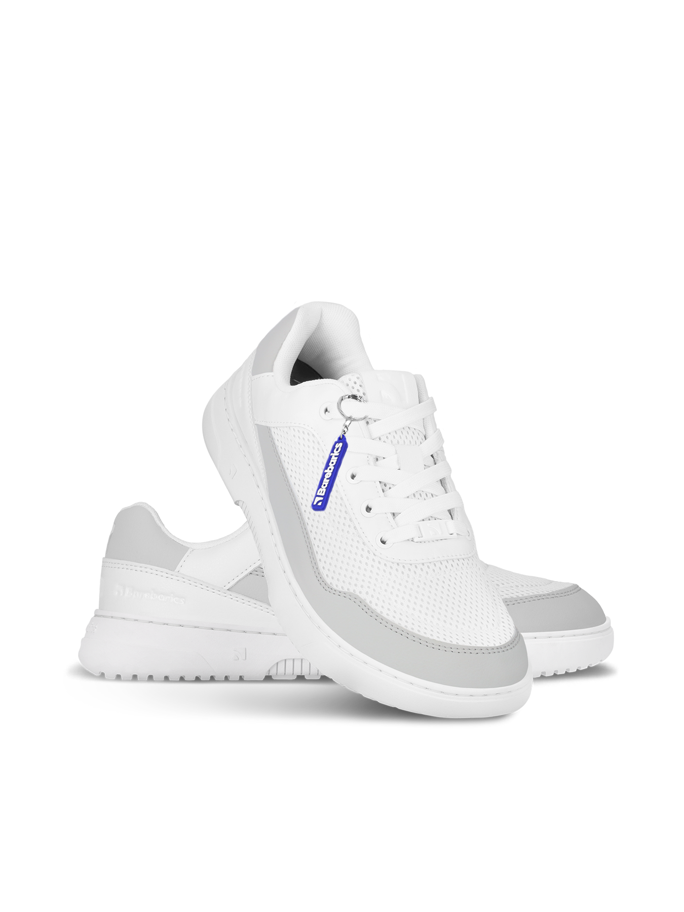 Barefoot Sneakers Barebarics Vaporo - White & Light Grey